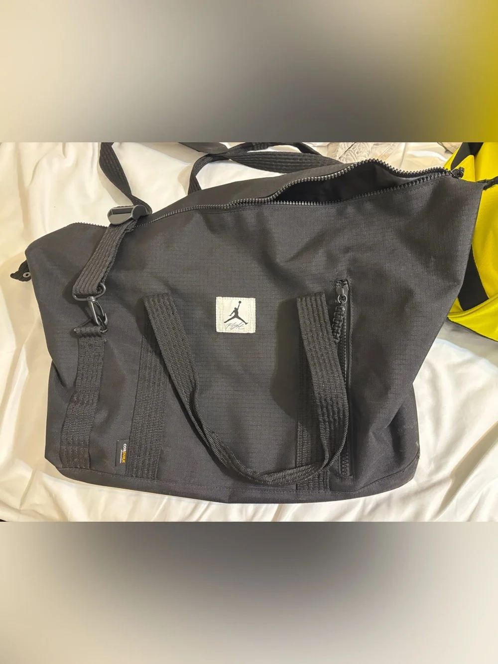 Black Jordan Flight Duffle Bag
